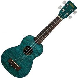 Kala Exotic Mahogany Soprano Ukulele Blue with Bag